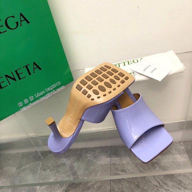 BOTTEGA VENETA高端時尚女鞋 寶緹嘉漆皮版2022-22早春最新高跟涼鞋拖鞋 dx3545